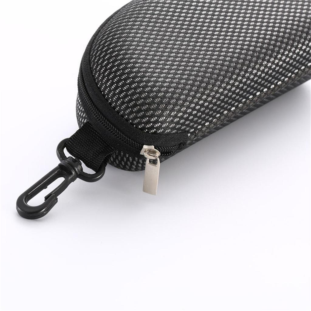 EVA Hard Shell Zipper Eyeglasses Case Protective Storage Box with Carabiner Clip for Sunglasses and Reading Glasses