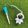 Cartoon Golf Ball Tees 8.3mm Golf Rubber Tees Golf Accessories   Insert Into Grass