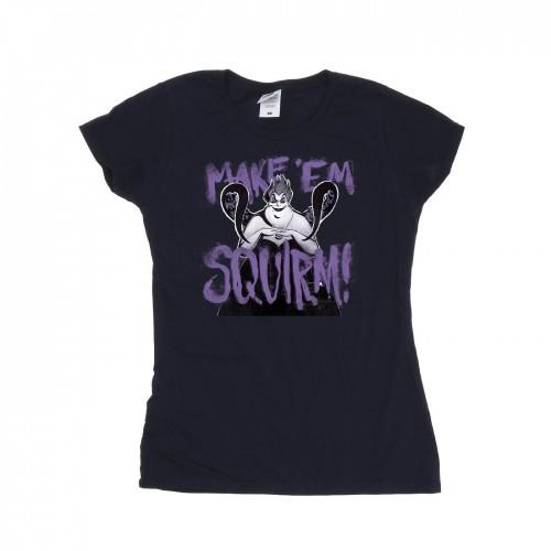 Disney Women's Navy Blue / Villains Ursula Purple Cotton T-Shirt L