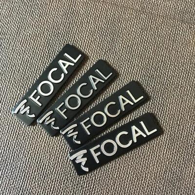 

6X 3D Metal Focal Aluminum Car steering wheel emblem sticker audio Speaker car stickers car styling badge logo decoration