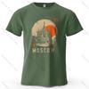 Moscow Scene Printed Men's T-Shirt 100% Cotton Oversized Vintage Artistic Graphic Tees for Women Tops Tees Casual Streetwear
