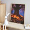 Halloween diamond painting kit handmade diy painting pumpkins under night tree home decoration painting