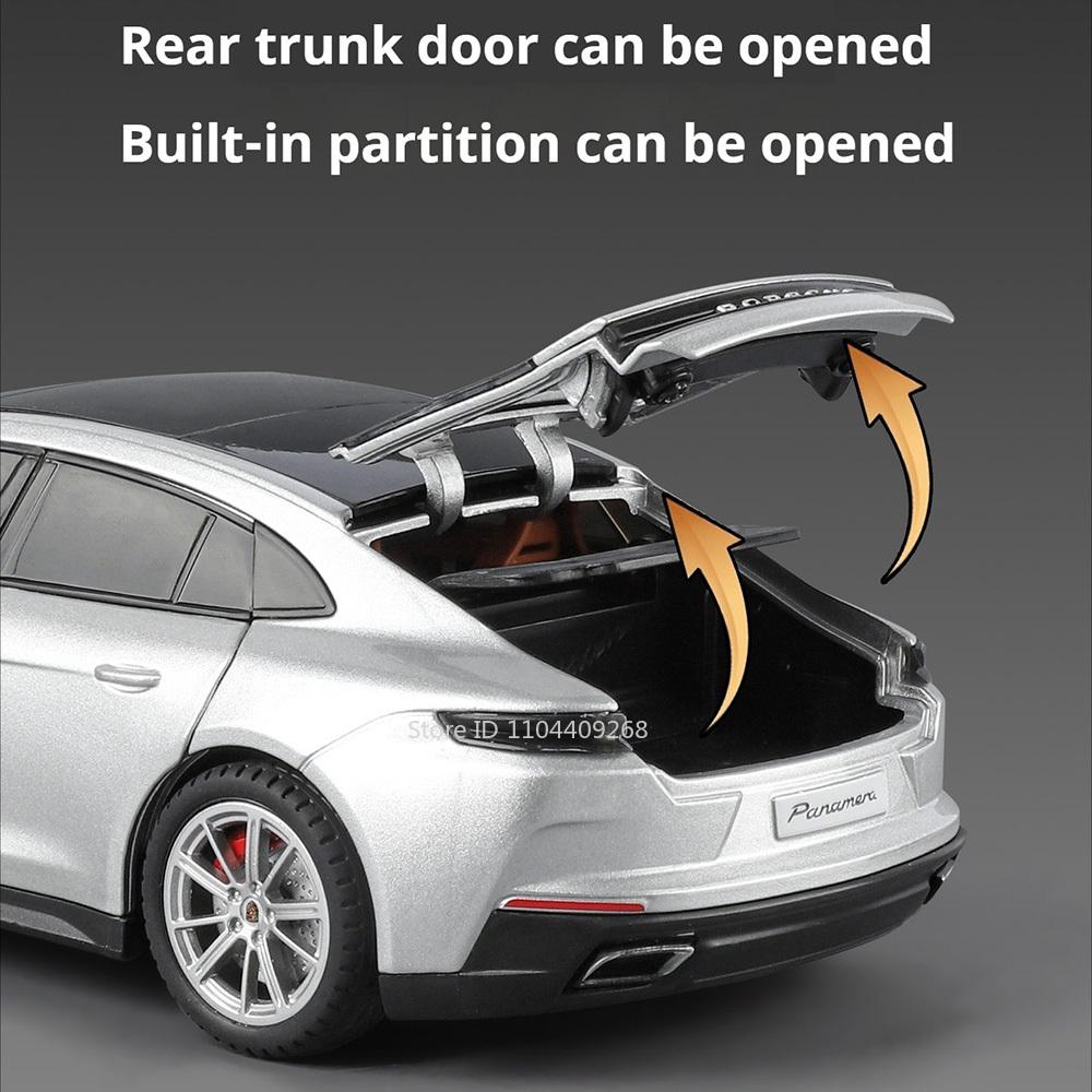 Scale 1:24 Panamera Cayenne S Toy Alloy Car Model Doors Opened Pull Back Simulation Supercar Models Decoration Toys for Kids