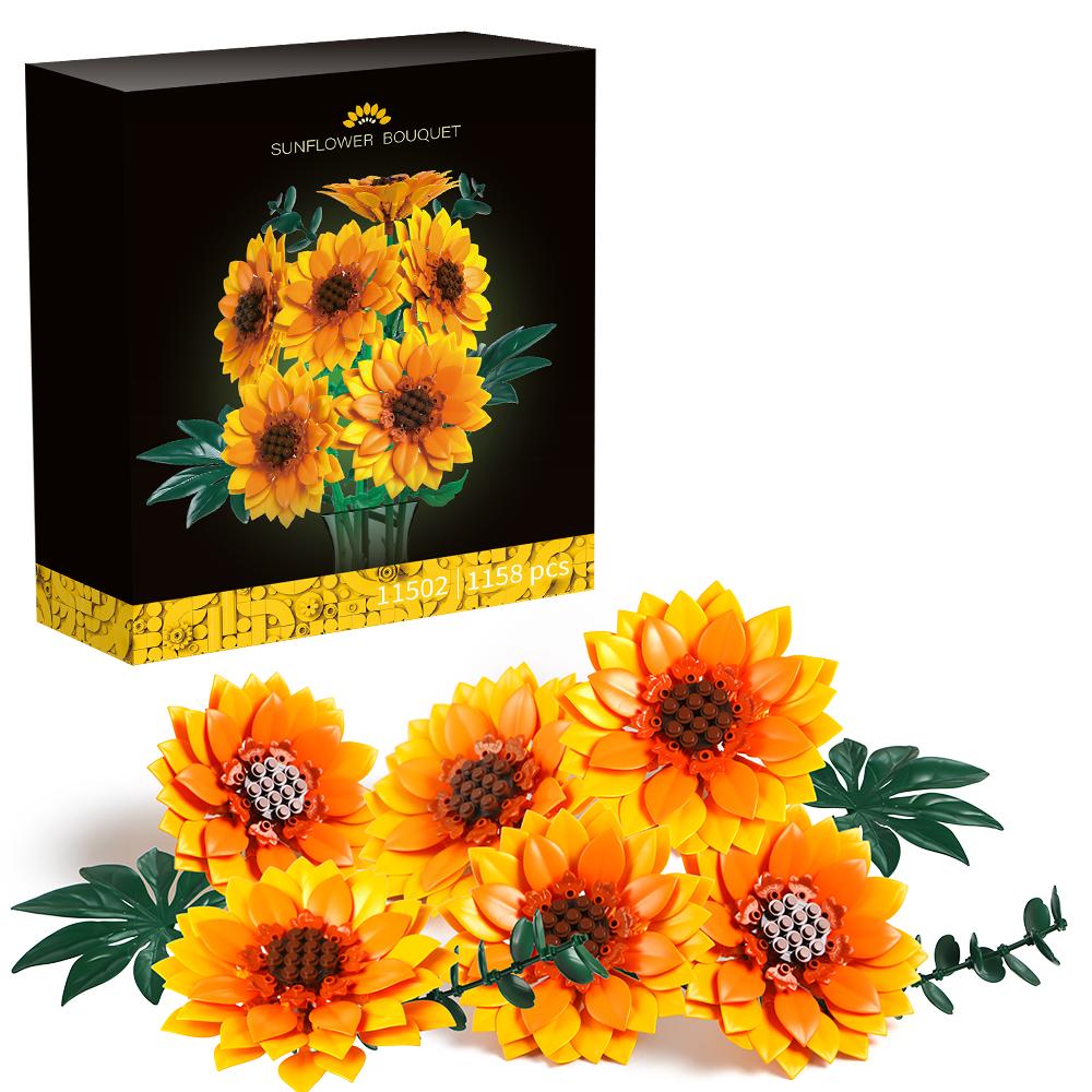 High-Quality Building High-Quality Block High-Quality Flower High-Quality Set, Self-assembly High-Quality Floral High-Quality Decoration