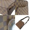 Used LOUIS VUITTON Shoulder Bag Olaf PM N41442 Damier Ebene Brown Everyday use