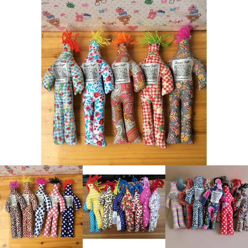 Dammit Doll Plush Toy Creative Straw Man Kids Gift With Pp Cotton Filling
