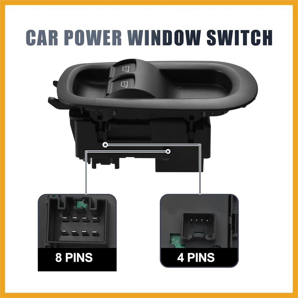 Power Window Switch 2029885 1791339 for Ford Transit MK8 Custom 2014 2015 2016 2017 2018 2019 2020-2023 Driver Side Door Power Window Control with
