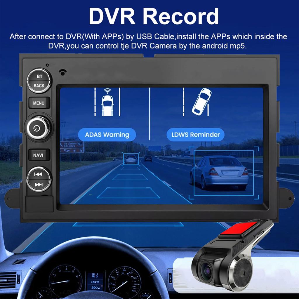 2 Din Android 13 Auto-Multimedia-Player Für Ford F150 F250 F350 Escape Explorer Edge E150 Stereo Mustang Navi GPS Carplay