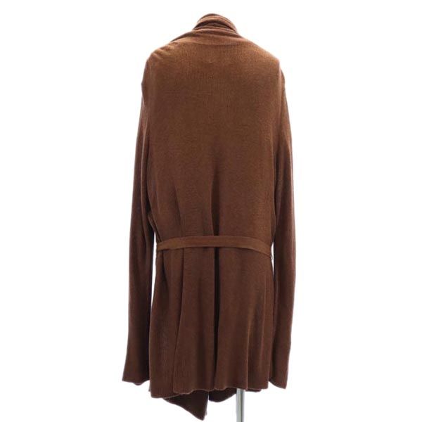 AMERI UNDRESSED Long sleeve Shawl collar long knit cardigan S Brown Women Used