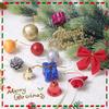 1bag Christmas Decoration Santa Claus Christmas Balls Pine Cones Bows Set Xmas Tree Hanging Ornaments Home Party 2025 Navidad