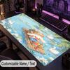 Custom Text Big Mousepad, Extended Desk Pad For Laptop Work GameCinnamoroll