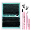320 Clusters Beauty Lash Extension Kits Private Label Custom Logo 3d Soft Classic Custom Lashes Individual Eyelash Extensions