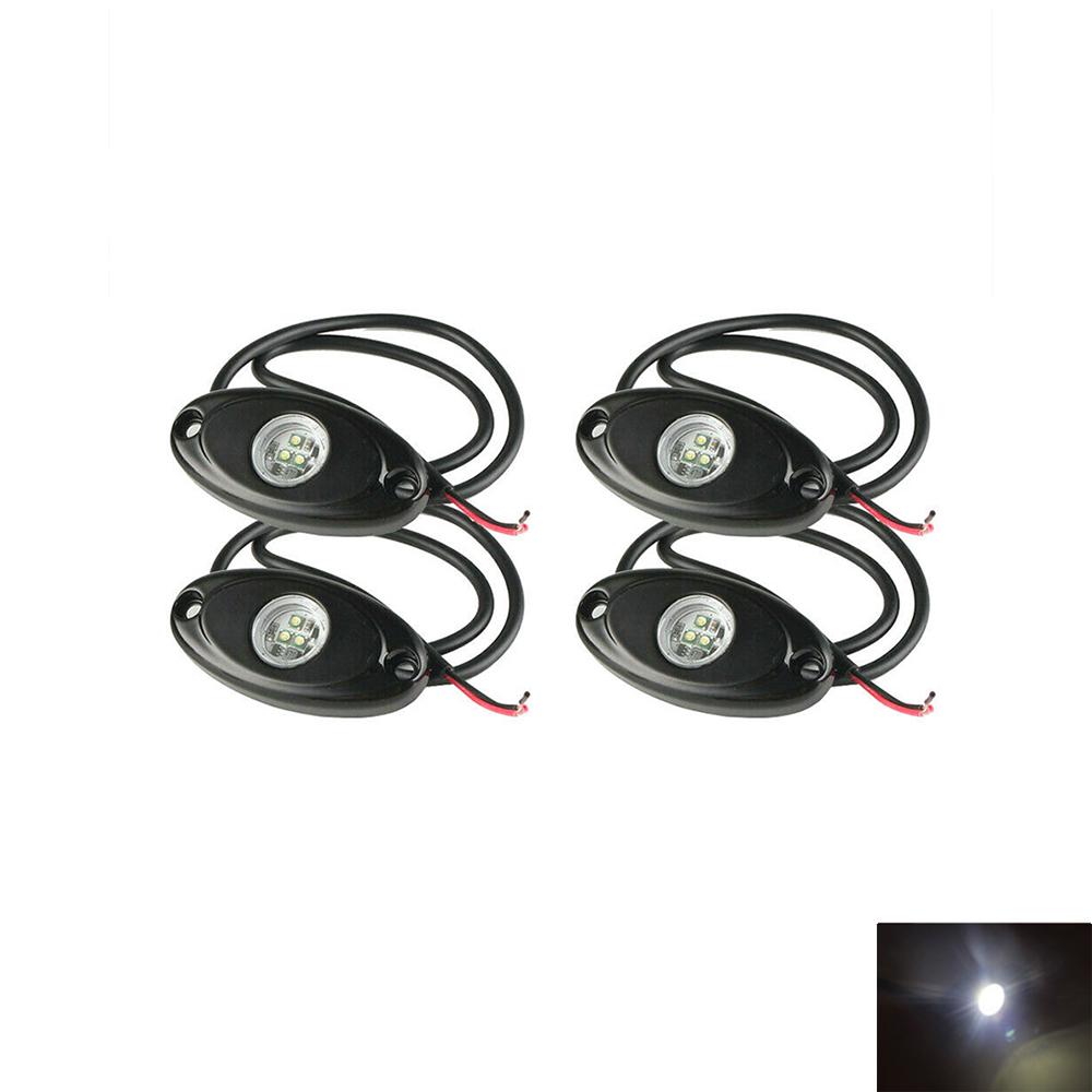 4x 9W 2" White CREE LED Rock Light Bar Wheel RV For Jeep Truck SUV Off-Road Boat 4x 9W 2" White CREE LED Rock Light Bar Wheel RV For Jeep Truck SUV Off-Road Boat
