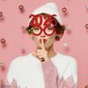 Sequin 2026 Happy New Year Headband Sweet New Year Decorative Glasses  New Year Dress Up