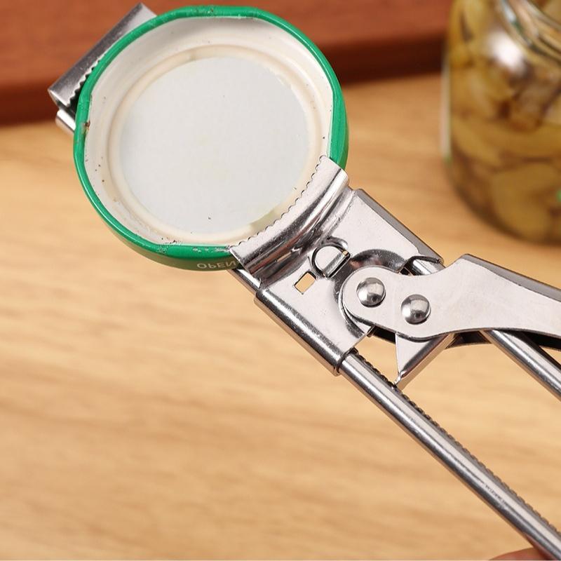 Stainless Steel Adjustable Can Opener, Multifunctional Bottle Opener, Lazy And Effortless Tool, Household Kitchen Lid Opening Tool