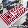 AC Milan Personalized Large Mouse Pad Custom Name Text Extended Desk Mat Gaming Mousepad