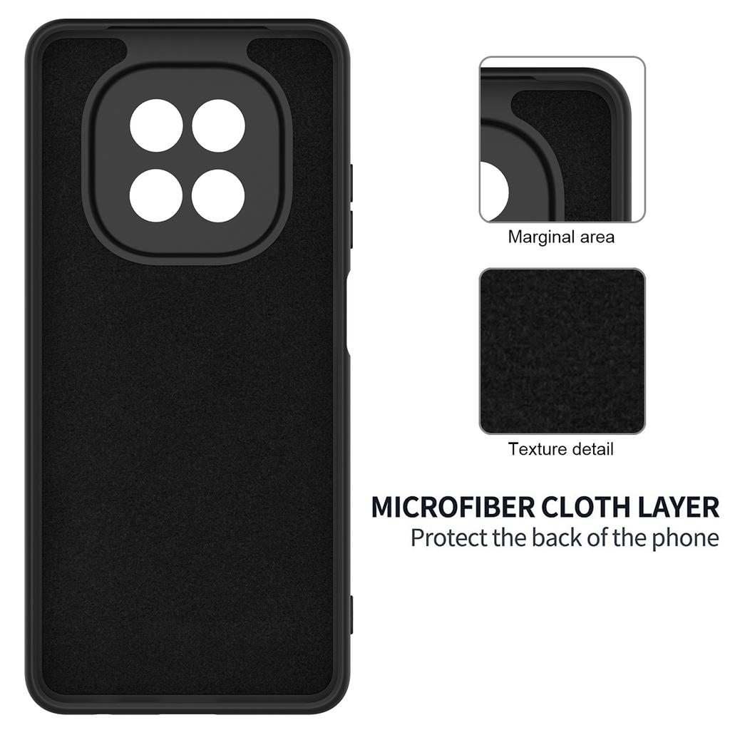 For Realme C63 5G/V60 5G Case Liquid Silicone Anti-Scratch Phone Cover with Hand Strap