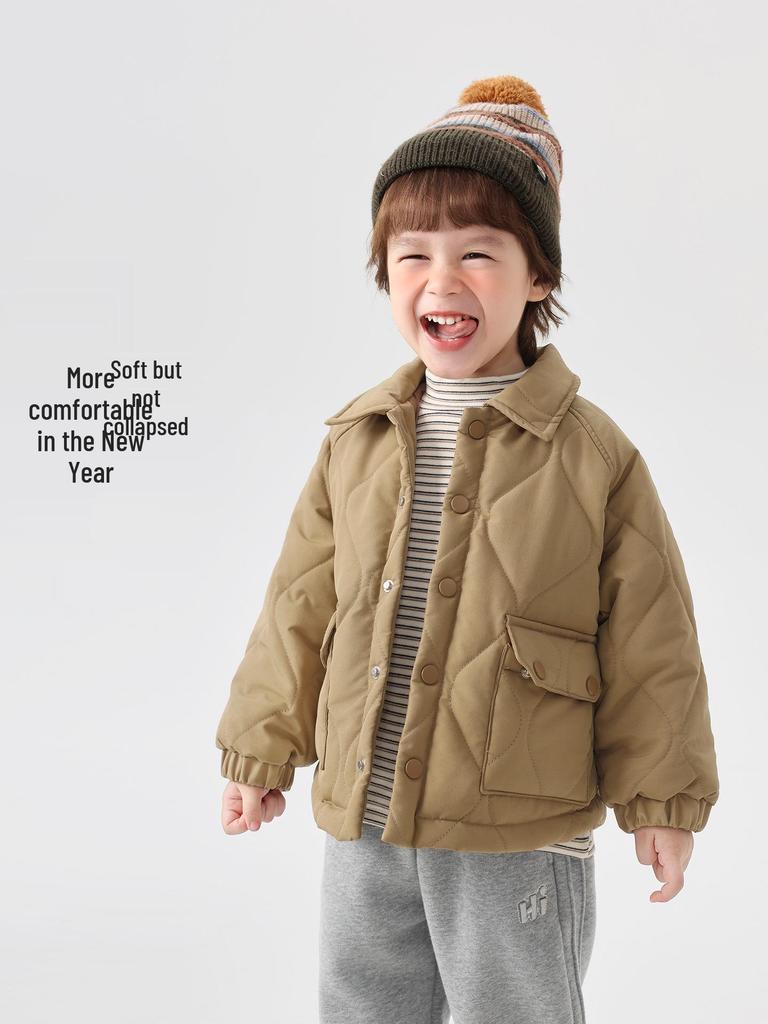 European Boys' Quilted Cotton Jacket – Winter 2025 Children & Toddler Wear