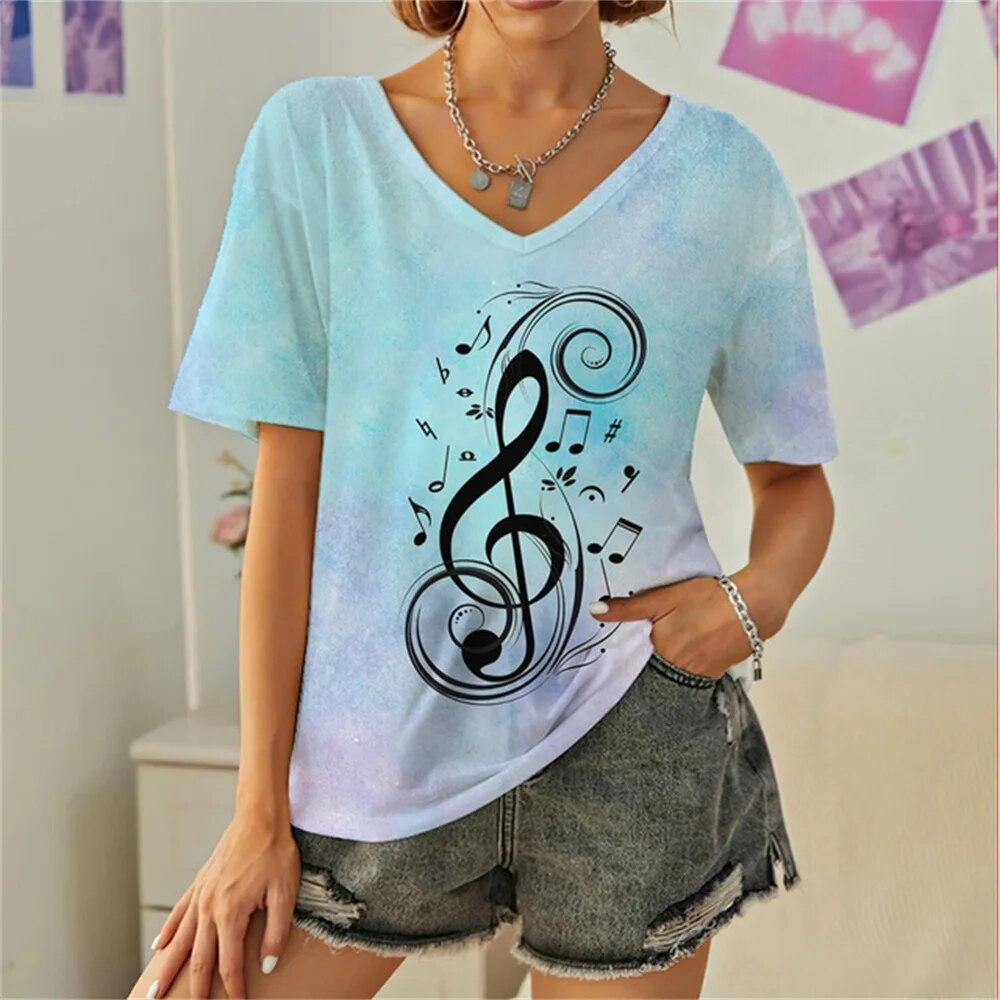 Everyday Versatile Little White Rabbit 3D Print Casual Women T Shirt 2023 Summer Cartoon Short Sleeved Fashion Loose Ladies Top