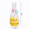 WTEMPO Easter Indoor & Outdoor Decorations, Home Cute Resin Easter Egg Rabbit Decor Ornaments, Party Gifts
