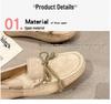 Korean Style Red Bean Women's Slip-On Flats - Versatile, Comfortable Shoes for Spring and Autumn