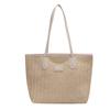 Woven straw bag women's large capacity 2025 new summer versatile shoulder bag texture class commuter tote bag