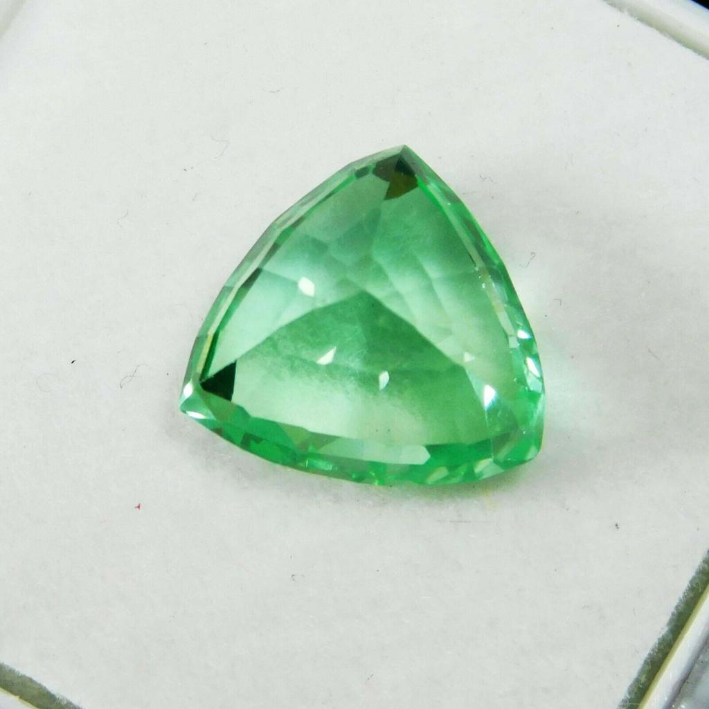Natural Bluish Green Sapphire Loose Gemstone Ceylon 8 Ct Trillion Cut September Birthday Birthstone
