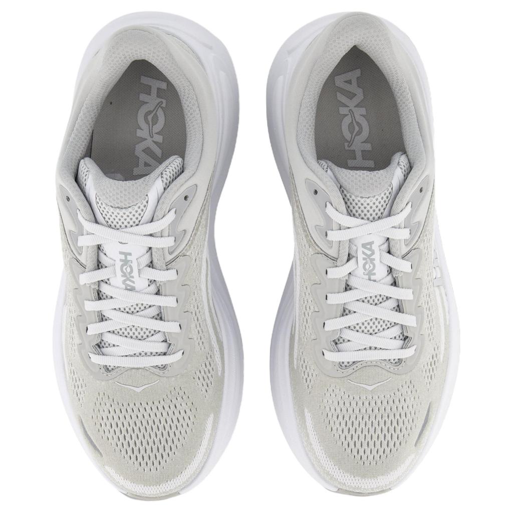 Hoka One One Bondi 9 Comfortable Durable Breathable Running Shoes Men sneaker Gray Silver White 1162011-CRDS