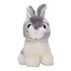 Simulation Animal Rabbit Plush Toy Playing Soft Toy for Children Gifts DecorationGray 28cm 0.25kg