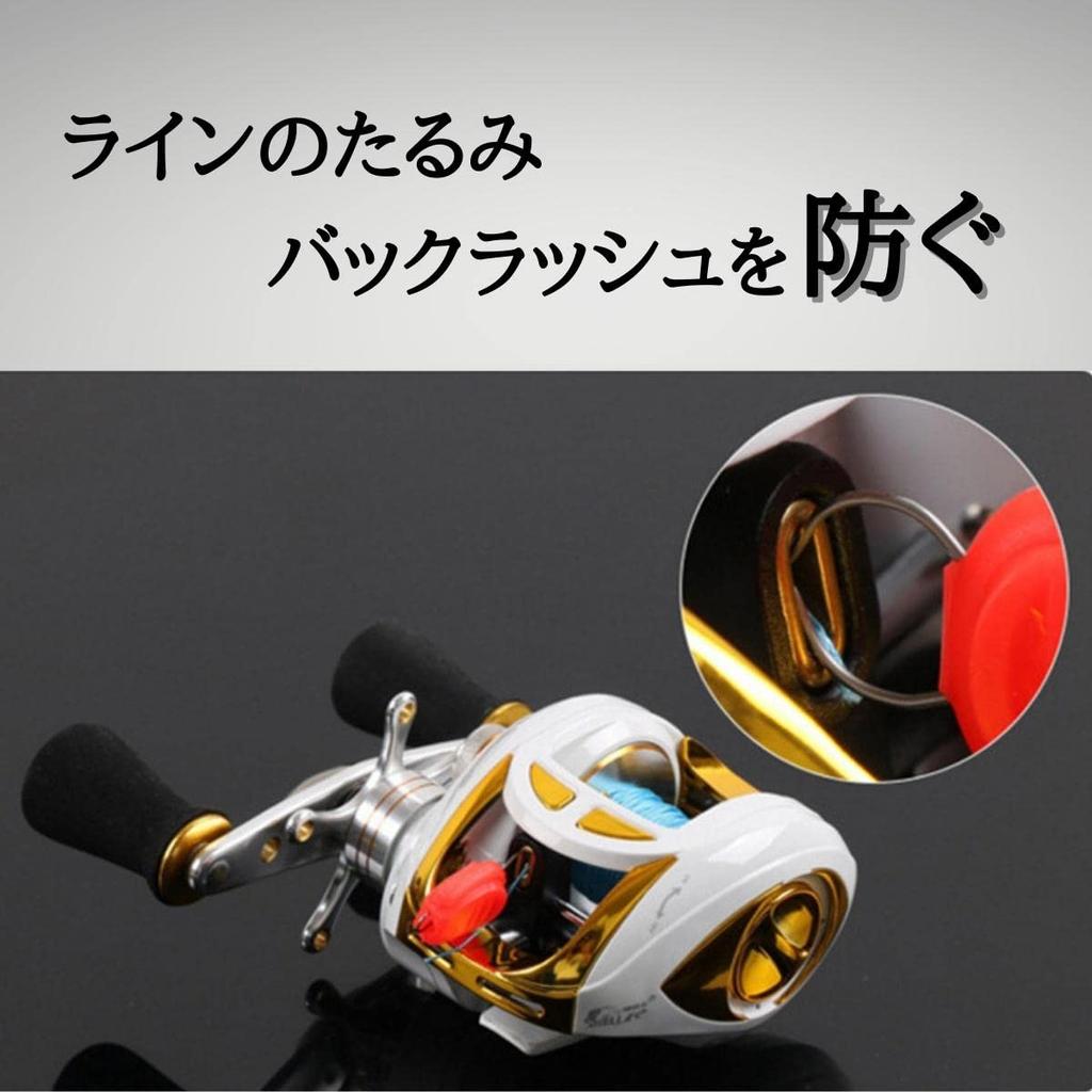 Orurudo Fishing Tackle Line Stopper, 6-Color Set, Clip-On Line Keeper for Baitcasting Reels, etc. (qb400020a01n0)