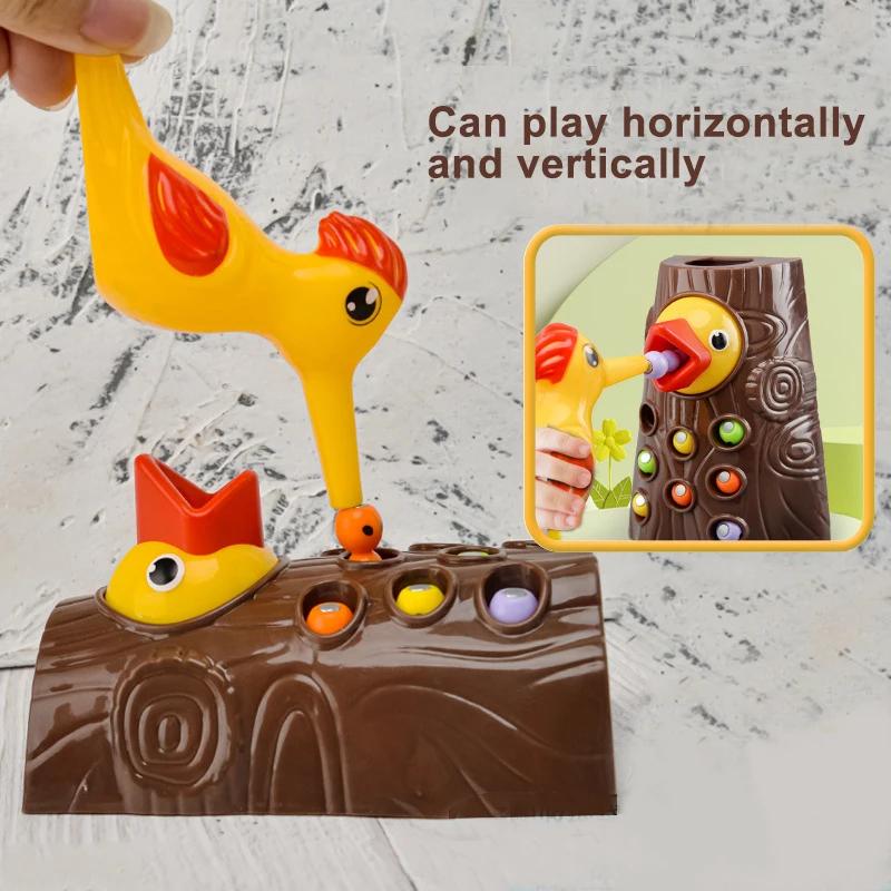 Toys Woodpecker Fishing Catching Insects Small Game Bird Catching Insects Magnetic Puzzle Early Education Training Exercise Toys