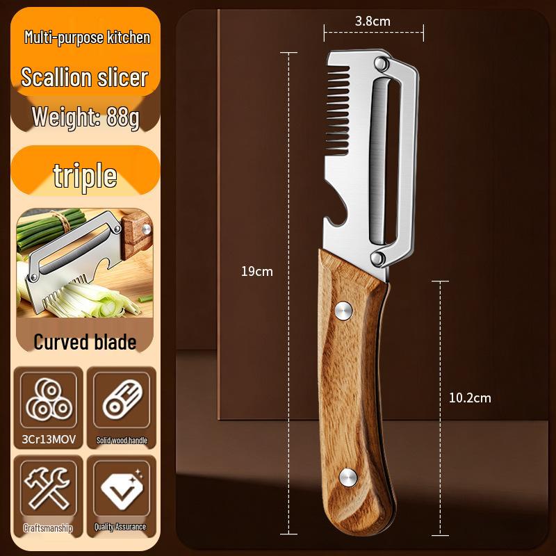 Multi-functional Stainless Steel Onion & Vegetable Shredder Knife
