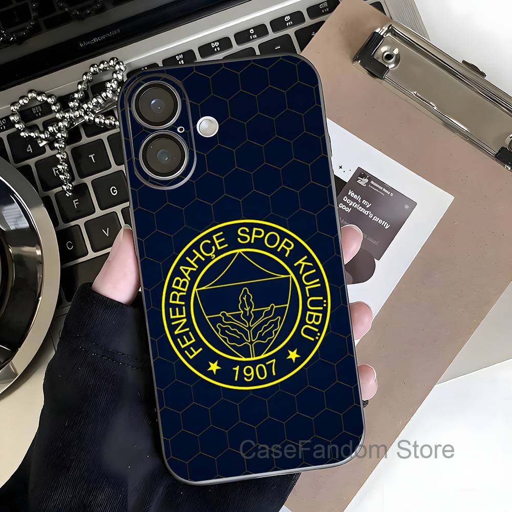 Turkey F-FenerbahceS-E For iPhone 17,16,15,14,13,12,11,Pro,Max,Plus Transparent Gray Phone Case Magnetic Wireless Charging