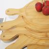 1Pc Wooden Round Rectangular Pizza Paddle Serving Board Cutting Board With Handle Bread Pastry Plate Steak Snack Tray