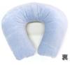 ADVANCE Travel Air Neck Pillow, Soft, Shirred, Made in Japan, Purple, PP