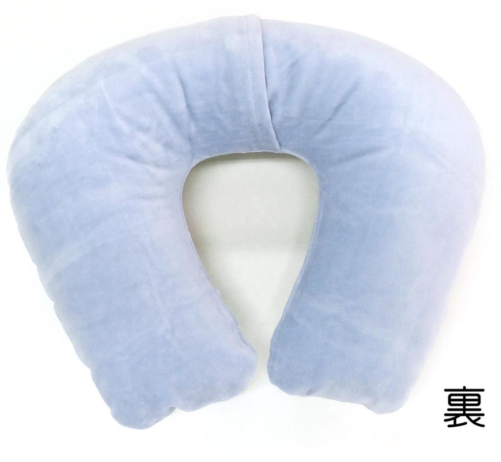 ADVANCE Travel Air Neck Pillow, Soft, Shirred, Made in Japan, Purple, PP