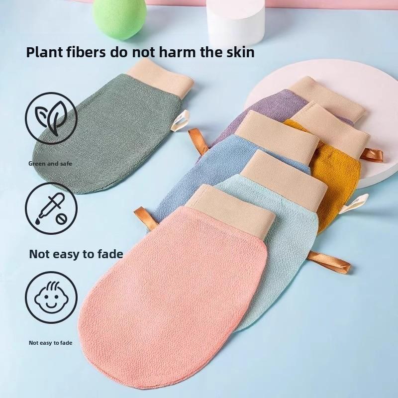 Bath towels, exfoliating bath gloves, household bath towels, double-sided bath gloves, back rubbing gloves