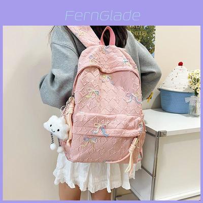 Minimalist Girls Backpack With Nylon Material For School And Daily Use