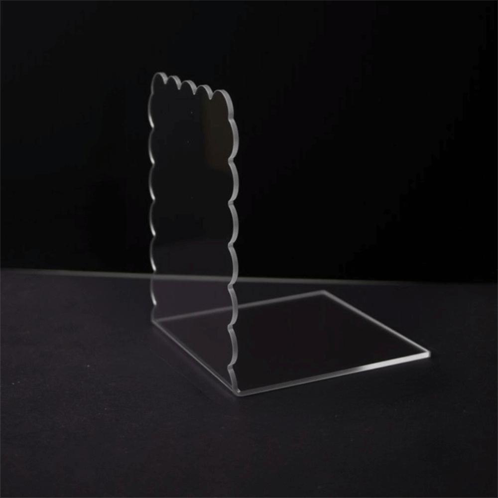 Durable Acrylic Book Display Stand Space-saving Decorative Desktop Acrylic Book Storage Rack Sturdy Stationery Acrylic Bookends