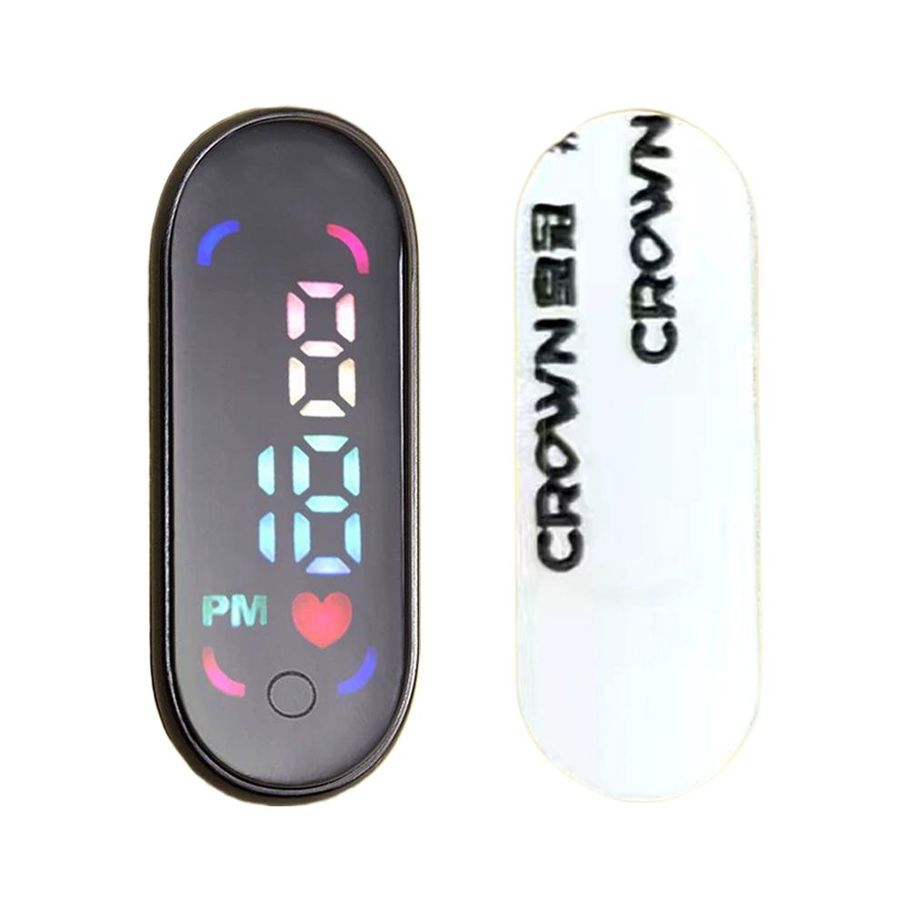 Waterproof Luminous Motorcycle Digital Clock Stickable Dashboard Car Time Display with Adhesive for Motorbike Scooter Accessorie