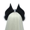 Cat Bat Faux Furs Ears Headband Cute Halloween Fancy Dress Cosplay Costume Handmade Animal Furry Ears Hair Hoop Women