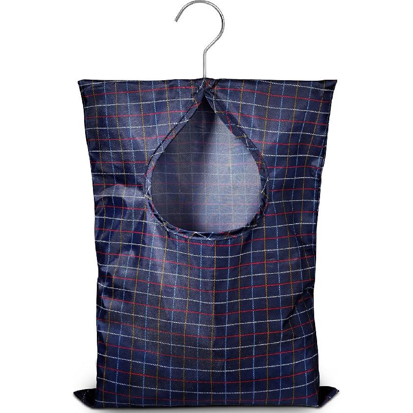 Handy Laundry Clothespin Bag - 11 x 15 - Holds 100 Medium-Sized Clothes P, Durable Canvas Material, Hook for Hanging and Effortlessly Sliding on Nylon