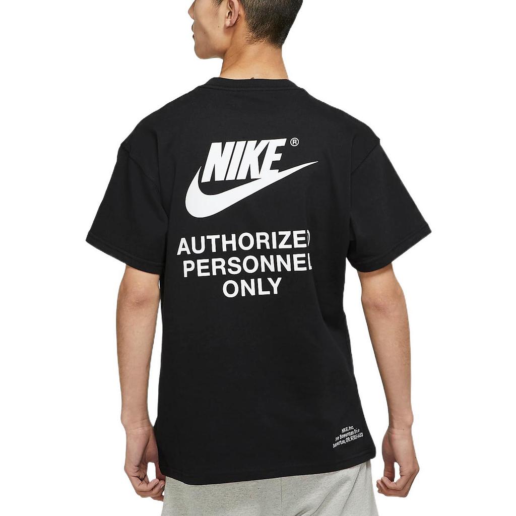 Nike Alphabet Logo Print Comfortable Round Neck Short Sleeve T-Shirt Men Tops Black DM6428-010