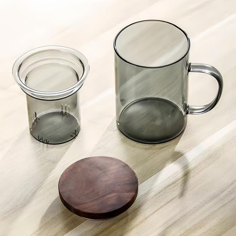 Heat Resistant Glass Filter Tea Cup with Tea Strainer Infuser Flower Kettle Kung Fu Teaware Set Puer Oolong Pot Home Drinkware