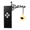 Retro Reading Corner Lamp Library Lantern Bookshelf Lamp, Vintage Metal LED Nightlight for Book Nook Decor, Gothic Home Decor Ghost Book/Wearing