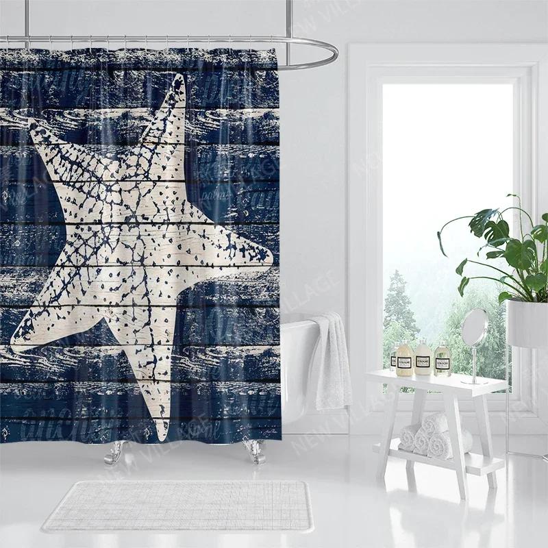 Home waterproof fabric bathroom curtain accessories 90x200 shower shower curtain 240 * 200 Atlantis style shower curtain