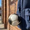 Pressable Soccer Football Keychain Fidget Toy Fashion Sports Key Ring Souvenir Pendant Fans Gift