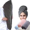 Dry Hair Cap High-Density Microfiber Fast Absorbing Soft Hair Towel Wrap Spiral Twist Non-Slip Design Reduces Frizz Static Hair Drying Hat