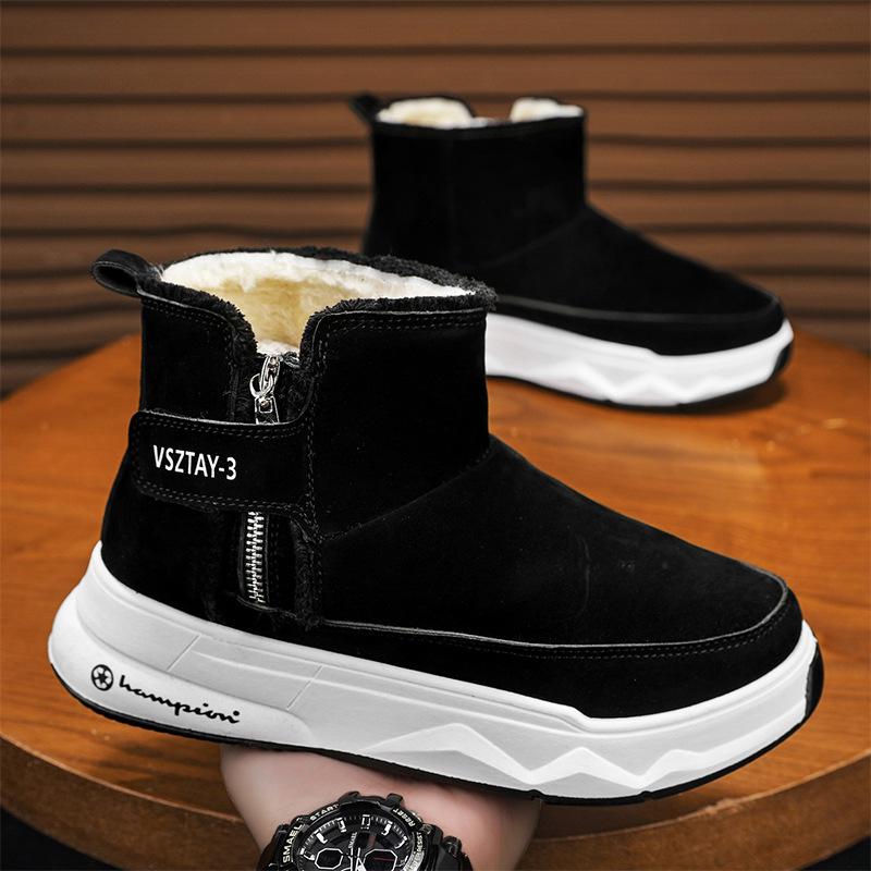 Winter new snow boots thick-soled high-top cotton boots piled and thickened warm cotton shoes thick-soled cold-proof 39