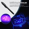 UV Light Pen Invisible Magic Pencil Secret Fluorescent Pen for  Kids Child Drawing Painting Highlighter Pen Stationery Supplies